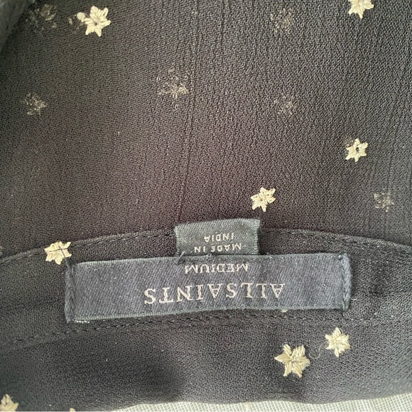 AllSaints Amari Star Embroidered Shirt Size Medium - Picture 13 of 15